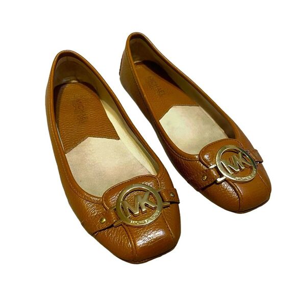 Michael Kors Fulton Leather Flats sz 7 - Picture 1 of 10